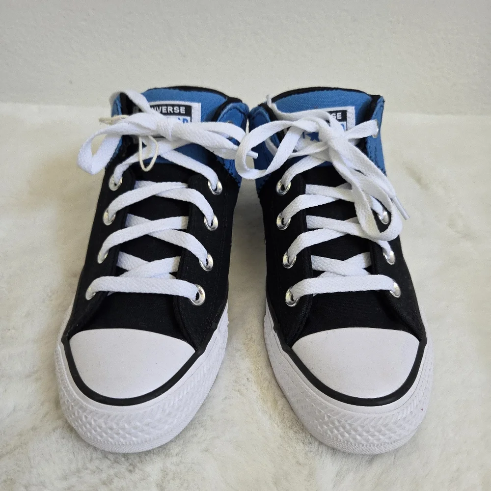Converse Chuck Taylor All Star Youth Boy's Slip on Shoes Size 4 Royal Blue/Black